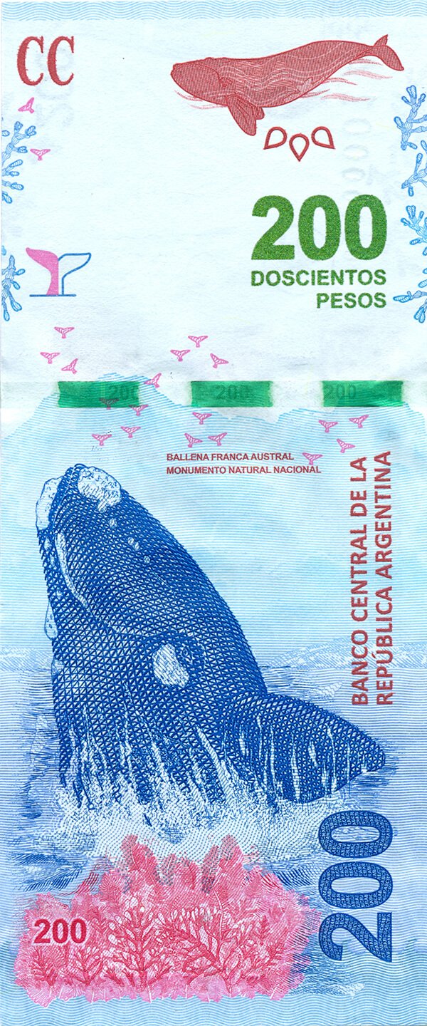 Nota de 200 pesos argentinos